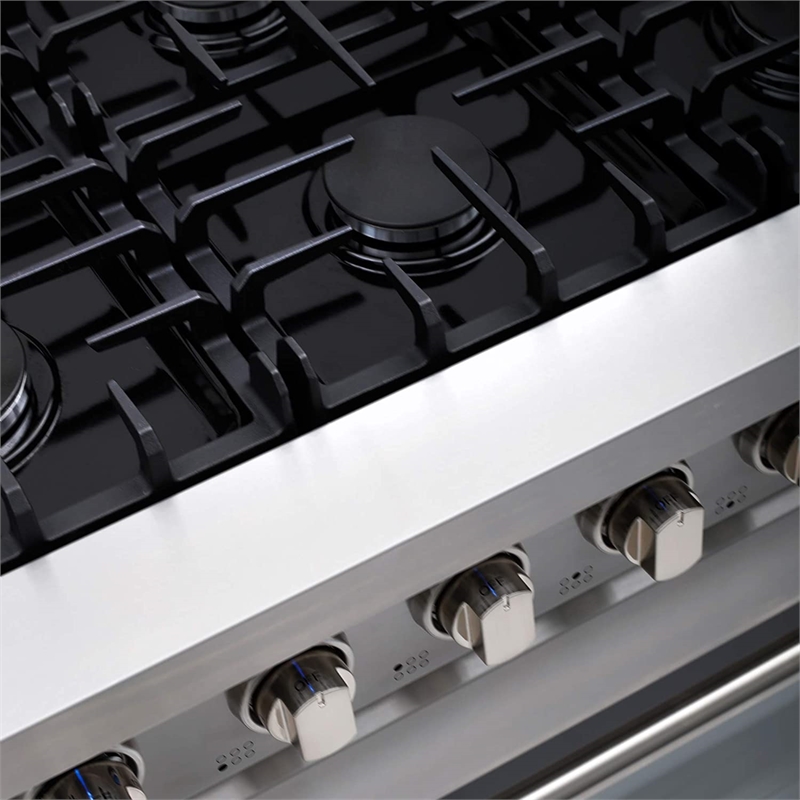 Cosmo 36 in. Gas Range & Hood & Dishwasher & Refrigerator & Microwave Set