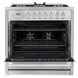 Cosmo 36 in. Dual Fuel Range & Range Hood & Dishwasher & Refrigerator Set