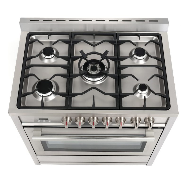 Cosmo 36 in. Dual Fuel Range & Range Hood & Dishwasher & Refrigerator Set