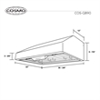 Cosmo 36 in. Dual Fuel Range & Range Hood & Dishwasher & Refrigerator Set
