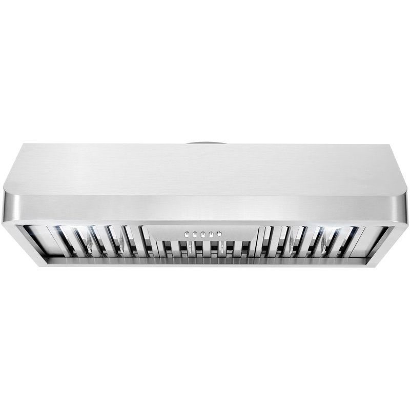 Cosmo 36 in. Dual Fuel Range & Range Hood & Dishwasher & Refrigerator Set