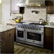 Cosmo 48 in. Gas Range & Hood & Dishwasher & Refrigerator & Microwave Set