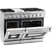 Cosmo 48 in. Gas Range & Hood & Dishwasher & Refrigerator & Microwave Set