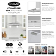 30 in. Nebula Collection Ducted Wall Mount Range Hood in Stainless Steel