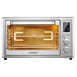 32 Quart Compact Electric Air Fryer Toaster Oven LED Display in Stainless Steel