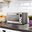 32 Quart Compact Electric Air Fryer Toaster Oven LED Display in Stainless Steel
