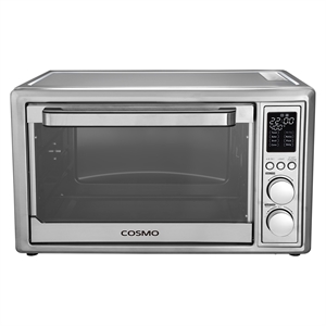 32 Quart Compact Electric Air Fryer Toaster Oven LED Display in Stainless Steel