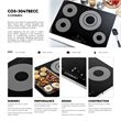 30 in. Electric Ceramic Glass Cooktop with 4 Burners in Black Porcelain