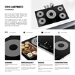 36 in. Electric Ceramic Glass Cooktop with 5 Burners in Black Porcelain