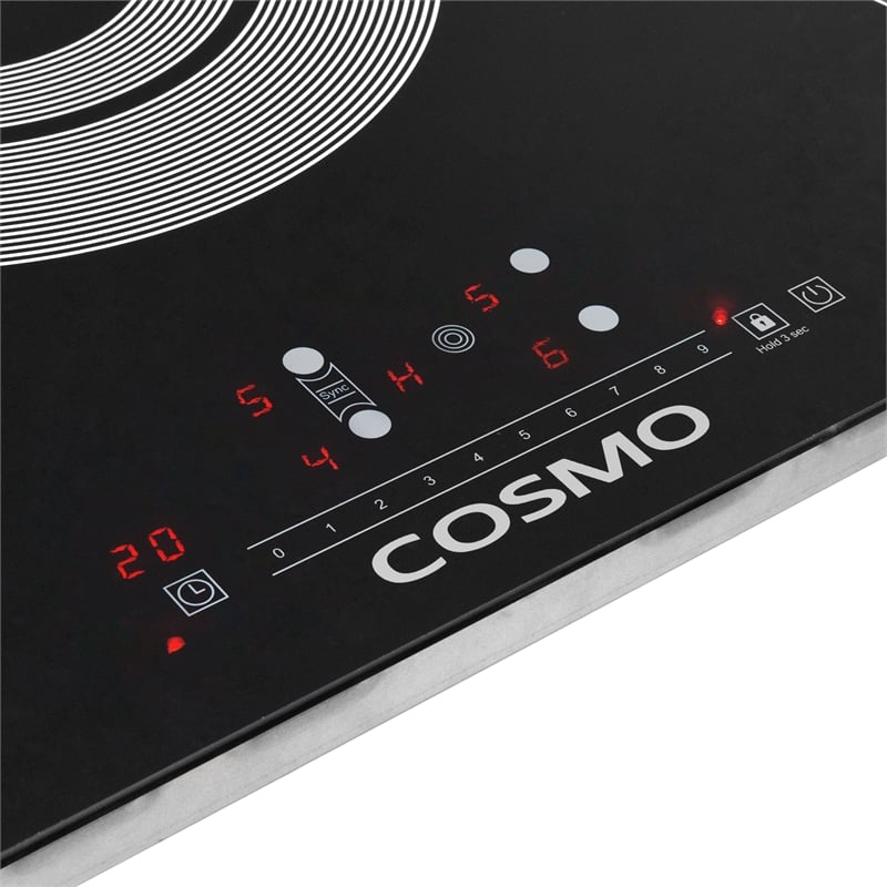 36 in. Electric Ceramic Glass Cooktop with 5 Burners in Black Porcelain