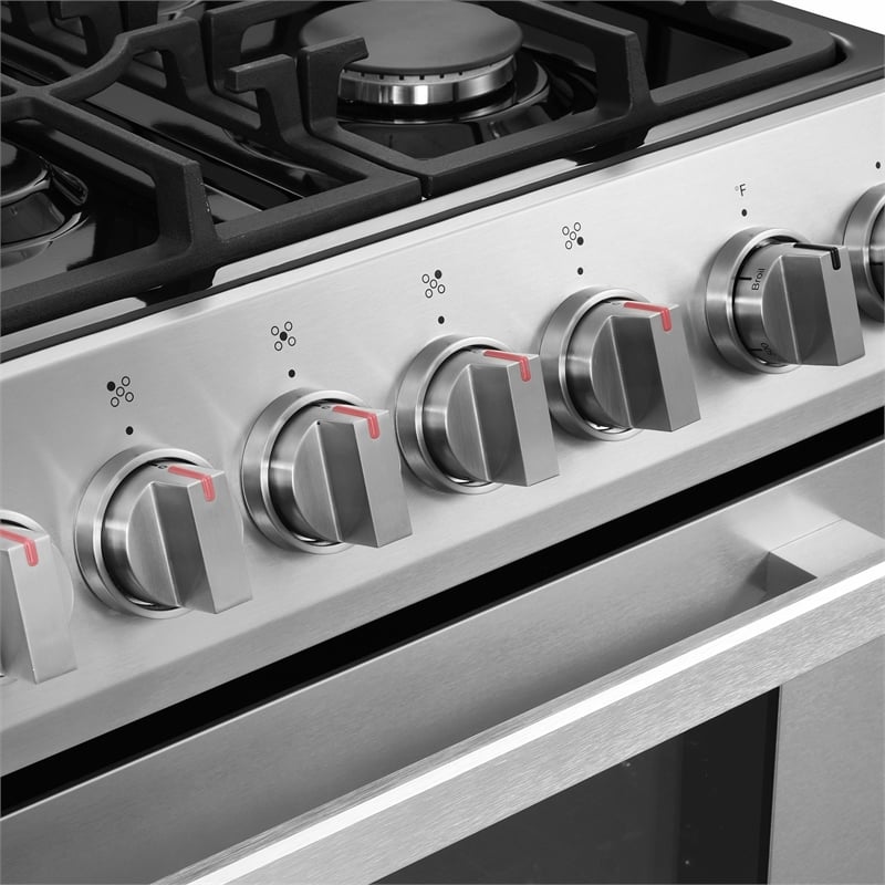 30 in. Nebula Collection 5.0 cu. ft. 5 burner Gas Range in Stainless Steel