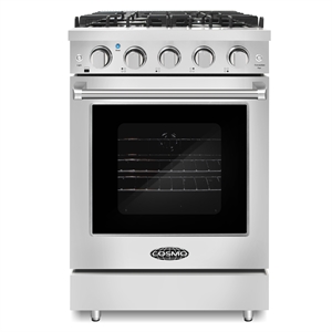 24 in. Haven Collection 3.73 cu. ft. 4 Burner Gas Range in Stainless Steel
