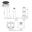 24 in. Nebula Collection Ducted Wall Mount Range Hood in Stainless Steel