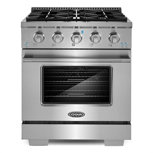 30 in. Vista Collection 4.3 cu. ft. 4 Burners Gas Range in Stainless Steel