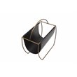 Pangea Home Blake Metal Magazine Rack in Black