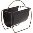 Pangea Home Blake Metal Magazine Rack in Black