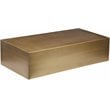 Pangea Home Spencer Metal Coffee Table in Brushed Brass