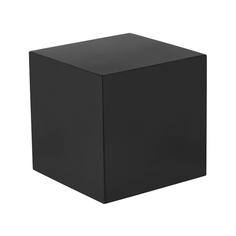 Pangea Home End Table Coffee Accent Table Square in Metal - Black