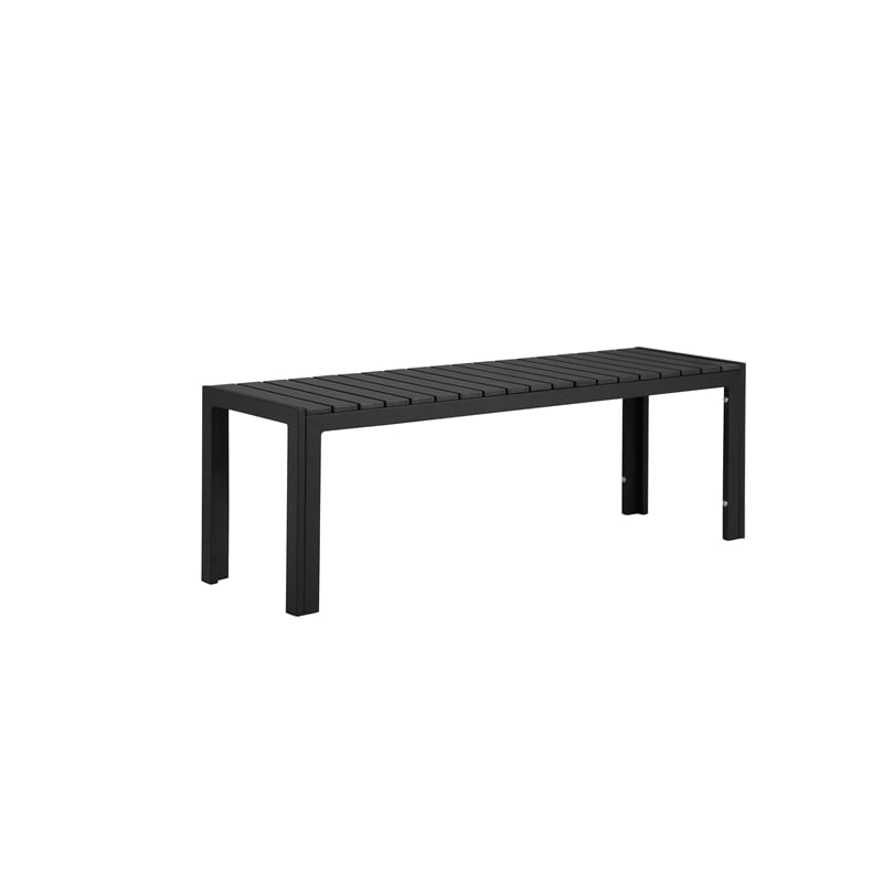 Pangea Home Breeze 3-piece Aluminum Patio Dining Set in Black Frame/Polyresin