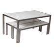 Pangea Home Breeze 3-piece Aluminum Frame Patio Dining Set in White