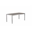 Pangea Home David 7-piece Modern Aluminum Frame Patio Dining Set in Gray