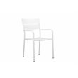 Pangea Home Miami 7-piece Modern Aluminum Frame Patio Dining Set in White