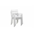 Pangea Home Miami 7-piece Modern Aluminum Frame Patio Dining Set in White