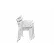 Pangea Home Miami 7-piece Modern Aluminum Frame Patio Dining Set in White