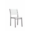 Pangea Home Breeze 7-piece Aluminum Patio Dining Set in Gray Frame/White