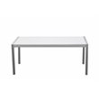Pangea Home Breeze 7-piece Aluminum Patio Dining Set in Gray Frame/White