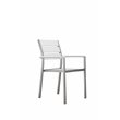Pangea Home Breeze 7-piece Aluminum Patio Dining Set in Gray Frame/White