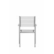 Pangea Home Breeze 7-piece Aluminum Patio Dining Set in Gray Frame/White