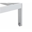 Pangea Home Sally Adjustable Height Aluminum Patio Lounger in White Textilene