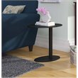 Pangea Home Sunset Modern Aluminum Frame Frame Patio Side Table in Black