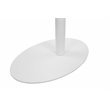 Pangea Home Sunset Modern Aluminum Frame Frame Patio Side Table in White