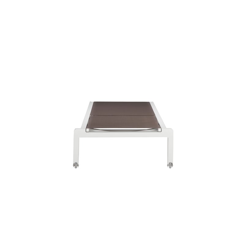 Pangea Home Olly Modern Aluminum Frame Patio Loungers in Gray (Set of 2)