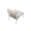 Pangea Home Palma 4-piece Modern Aluminum Frame Outdoor Sofa Set in White