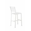 Pangea Home Breeze 7-piece Modern Aluminum Patio Bar Set in White