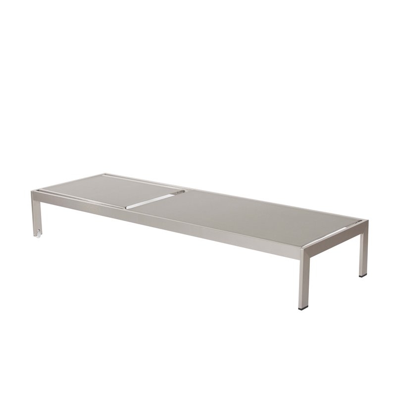 Pangea Home David 11-piece Modern Aluminum Patio Dining Set in Gray