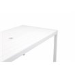 Pangea Home David 13-piece Aluminum Patio Dining Set in White