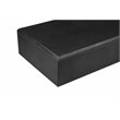 Pangea Home Mariel Rectangular Fiberglass Outdoor Coffee Table in Black
