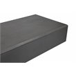 Pangea Home Mariel Rectangular Fiberglass Outdoor Coffee Table in Gray