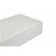 Pangea Home Mariel Rectangular Fiberglass Outdoor Coffee Table in White