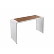 Pangea Home Milo 7-piece Modern Aluminum Patio Bar Set in White