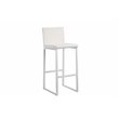 Pangea Home Milo 7-piece Modern Aluminum Patio Bar Set in White