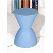 Pangea Home Bongo Modern Polypropylene Plastic Indoor/Outdoor Side Table in Blue
