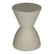 Pangea Home Bongo Modern Polypropylene Plastic Indoor/Outdoor Side Table in Gray