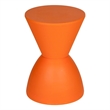 Pangea Home Bongo Polypropylene Plastic Indoor/Outdoor Side Table in Orange