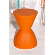 Pangea Home Bongo Polypropylene Plastic Indoor/Outdoor Side Table in Orange