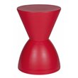 Pangea Home Bongo Modern Polypropylene Plastic Indoor/Outdoor Side Table in Red